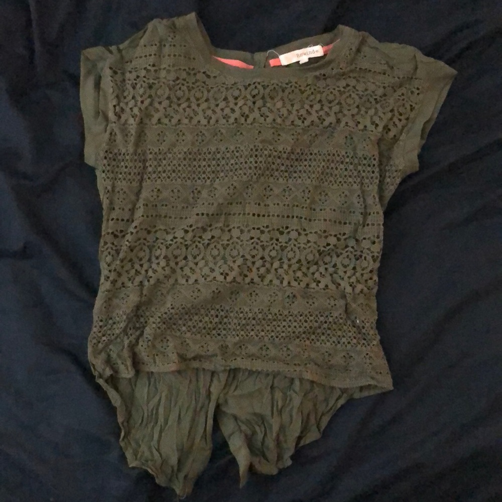 Army green shirt!
